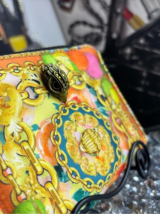 Kurt Geiger RARE London Small Scarf Print Wallet NWT - Picture 4 of 15